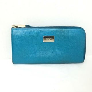 【極美品】トッズ TOD’s ミニウォレット　鮮やか ブルー