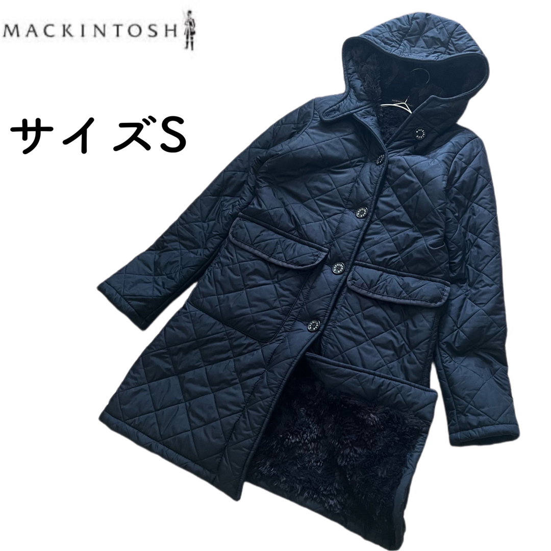 【美品】MACKINTOSH キルティング　ボア　ロングジャケット　英国製