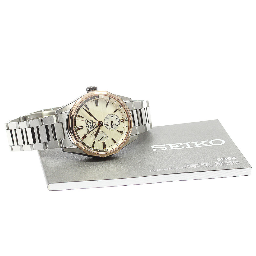 セイコー SEIKO SARF012/6R64-00E0 プレザージュ プレステージライン GMT パワーリザーブ 自動巻き メンズ 極美品 _773578