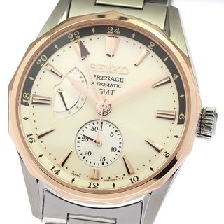 セイコー(SEIKO)のセイコー SEIKO SARF012/6R64-00E0 プレザージュ プレステージライン GMT パワーリザーブ 自動巻き メンズ 極美品 _773578【ev10】(腕時計(アナログ))