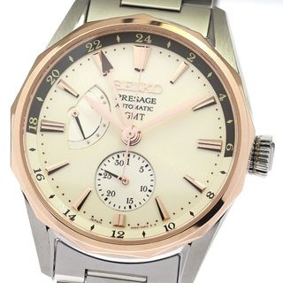 セイコー(SEIKO)のセイコー SEIKO SARF012/6R64-00E0 プレザージュ プレステージライン GMT パワーリザーブ 自動巻き メンズ 極美品 _773578(腕時計(アナログ))