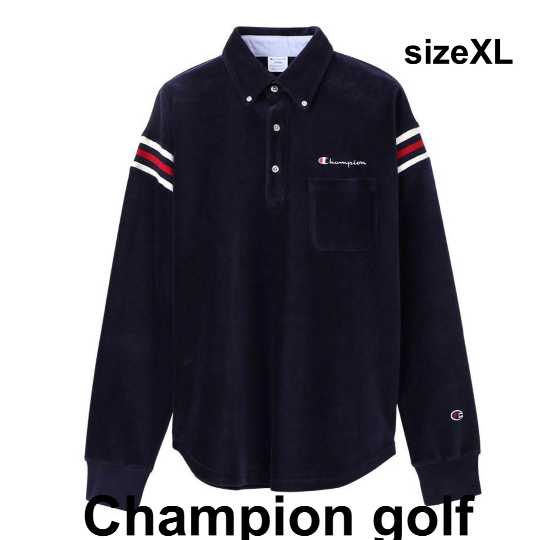 Champion(チャンピオン)のchampion golf ポロシャツ　秋冬 size XL スポーツ/アウトドアのゴルフ(ウエア)の商品写真