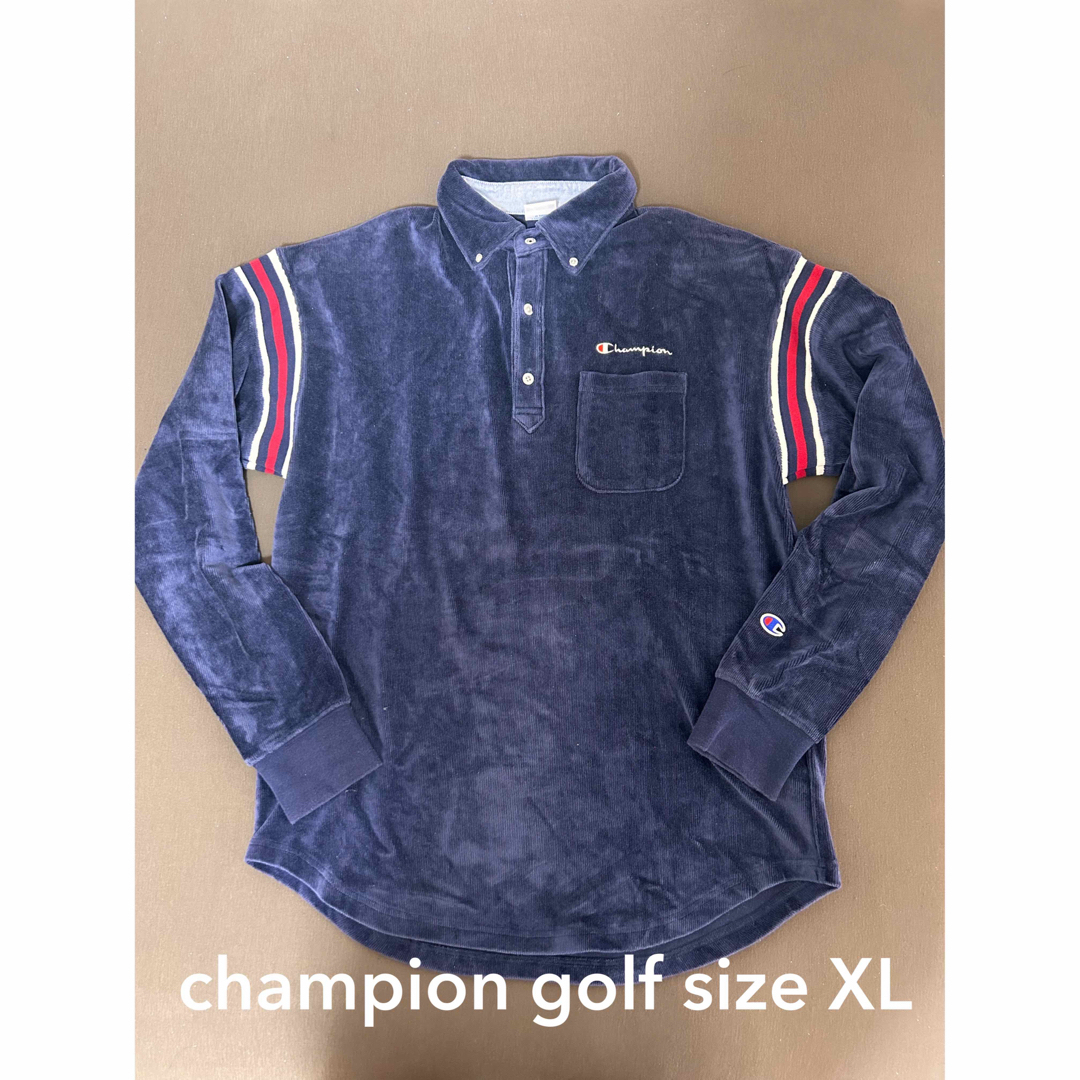 Champion(チャンピオン)のchampion golf ポロシャツ　秋冬 size XL スポーツ/アウトドアのゴルフ(ウエア)の商品写真