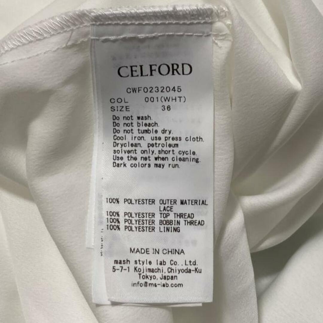 CELFORD - セルフォード ワンピース サイズ36 S - 白の通販 by ブラン