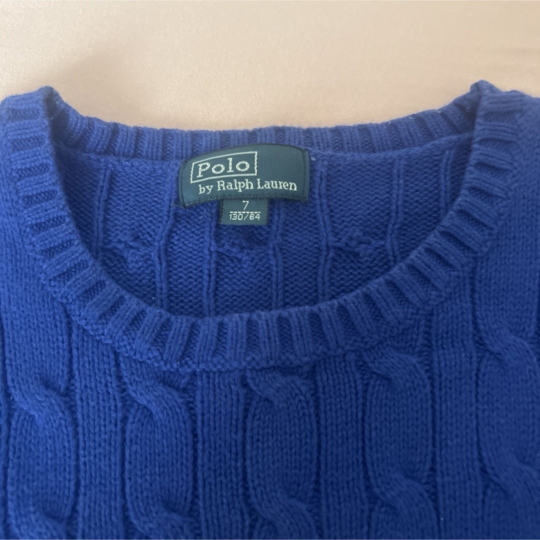 POLO RALPH LAUREN(ポロラルフローレン)のラルフローレン　コットンセーター　130 キッズ/ベビー/マタニティのキッズ服男の子用(90cm~)(ニット)の商品写真