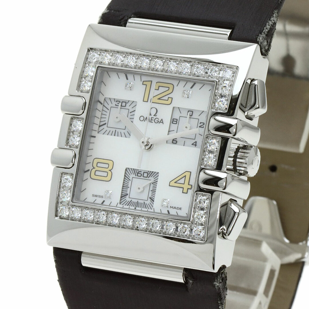 OMEGA(オメガ)のOMEGA 1847.35 コンステレーション クアドラ ベゼル ダイヤモンド 腕時計 SS 革 ダイヤモンド レディース レディースのファッション小物(腕時計)の商品写真