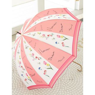 バーバリー折りたたみ雨傘 ジャカート ホワイト