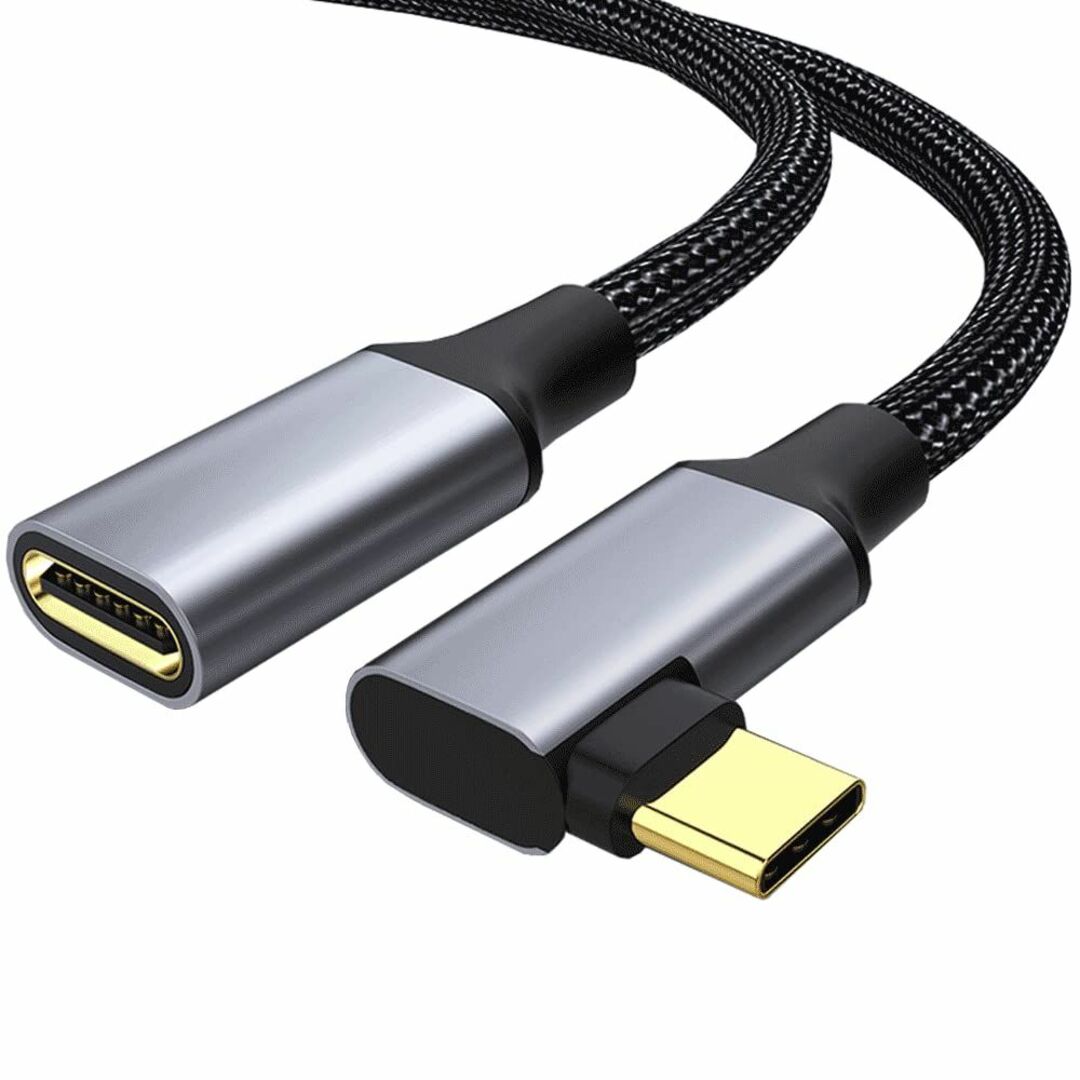 USB Type C 延長ケーブル L字 usb-c タイプc 延長コード US