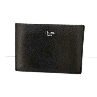 CELINE セリーヌ カードケース レザー ダークグリーン ブラック 美品