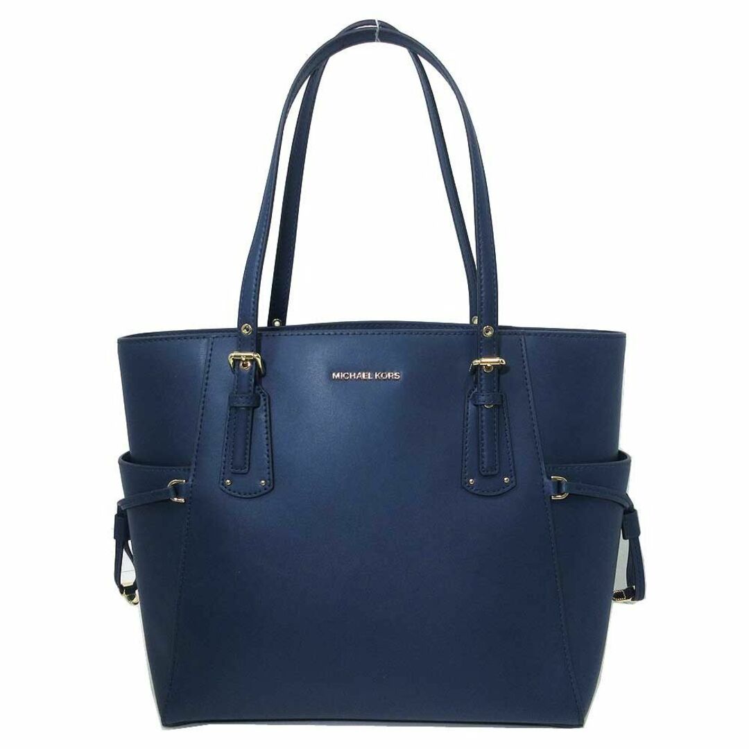 【新品】マイケルコース バッグ トートバッグ MICHAEL KORS ボイジャー スモール スムース レザー EW トート 30H1GV6T2L NAVY(ネイビー) A4収納可能 アウトレット レディース voyager small smooth leather tote bag