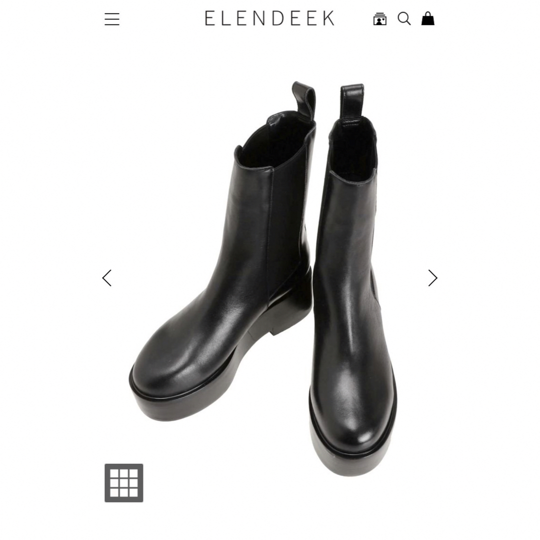 PLATFORM SIDEGORE BOOTS【ELENDEEK】