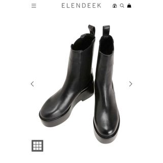 エレンディーク(ELENDEEK)の【値下げ】PLATFORM SIDEGORE BOOTS【ELENDEEK】(ブーツ)