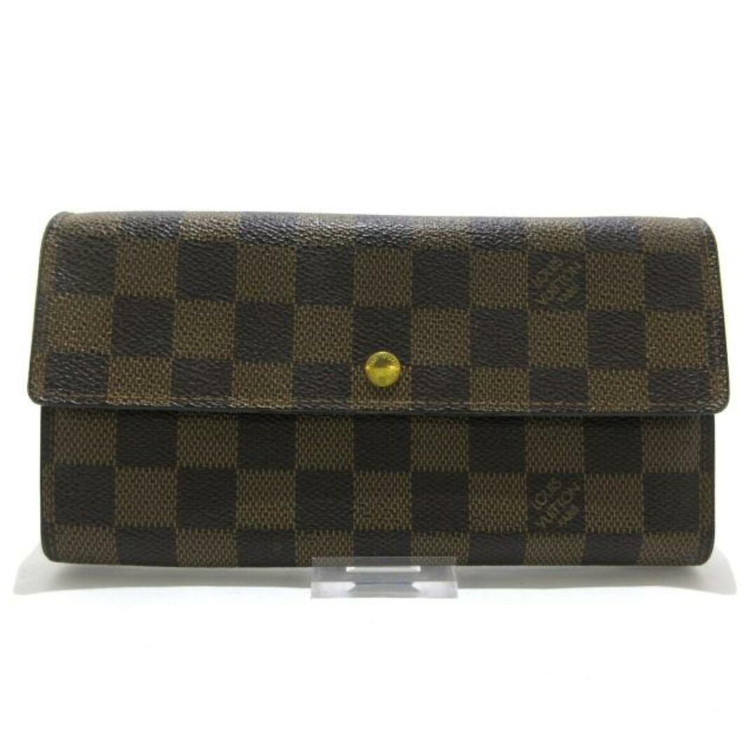 ルイヴィトン 長財布 ダミエ N61724 エベヌ - 財布