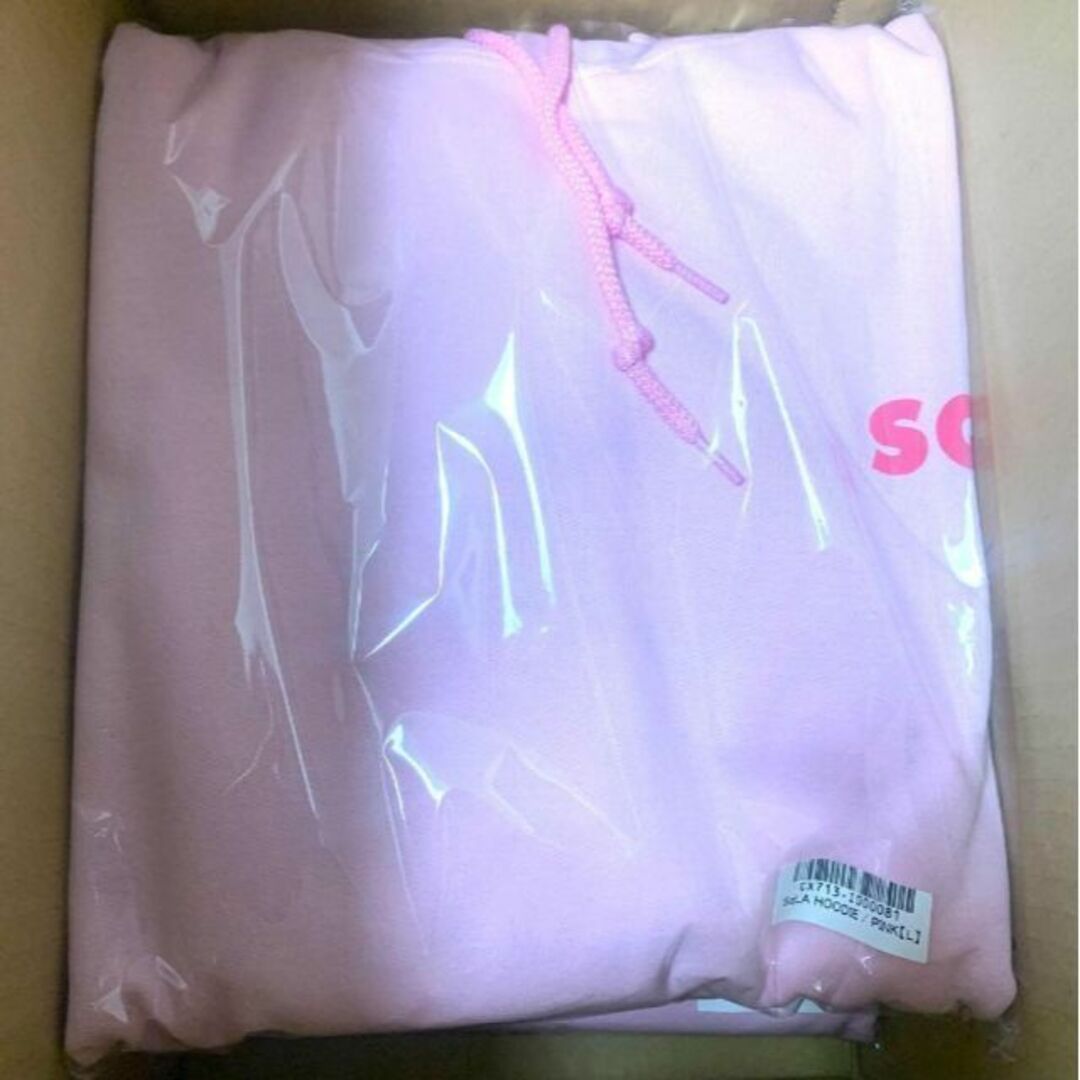 SqLA HOODIE PINK L パーカー ピンク サクラ RIDDEL 2の通販 by ...