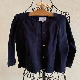 ザラキッズ(ZARA KIDS)のZARA キッズ　ネイビー　カーディガン　サイズ100(カーディガン)