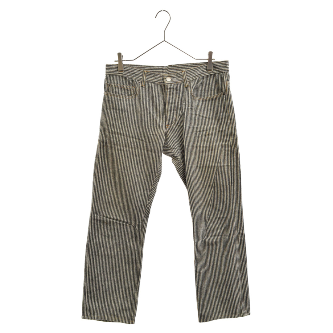 lucien pellat-finet ルシアンペラフィネ Cotton Striped Pants コットンストライプパンツ ボトムス ブラック/ホワイト