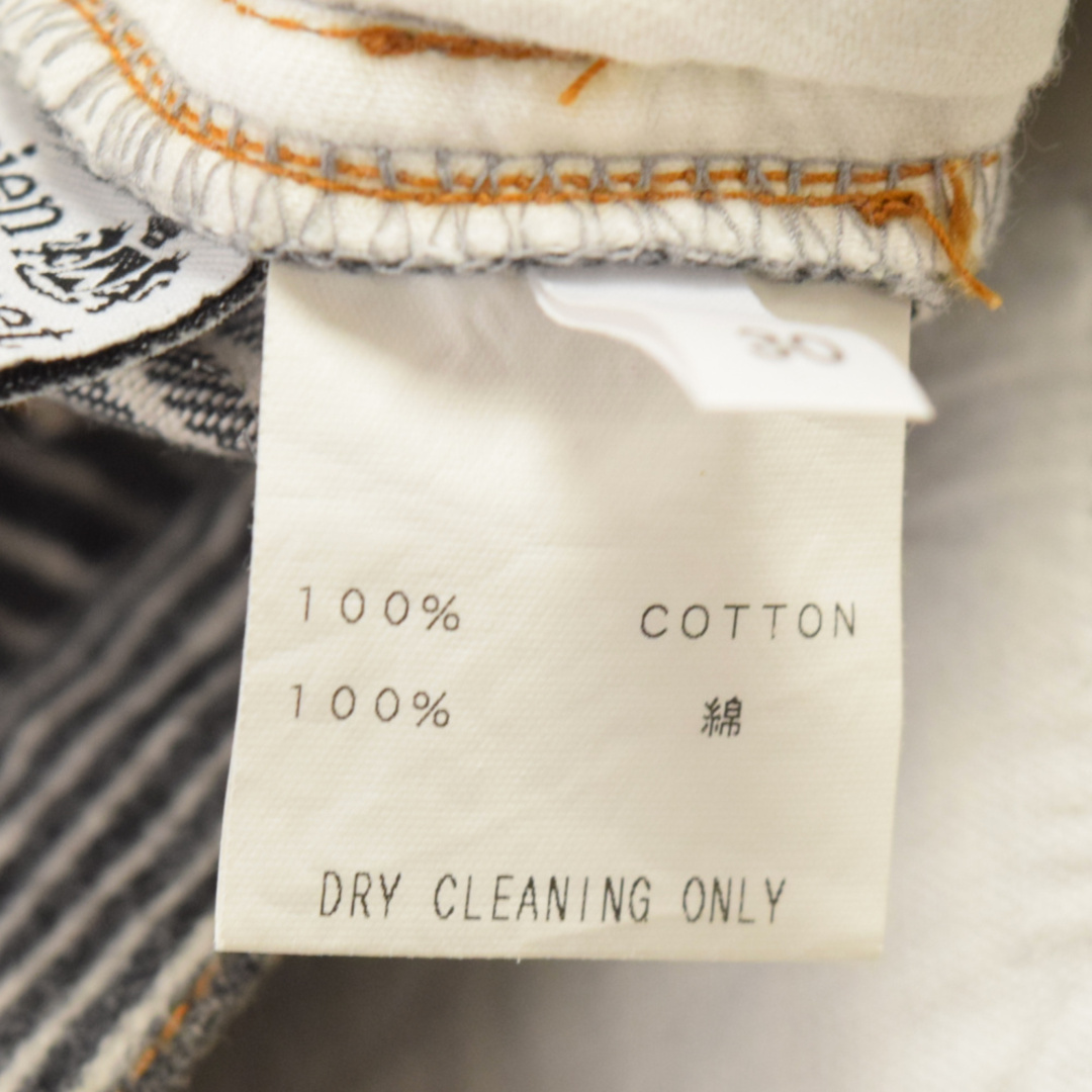 lucien pellat-finet ルシアンペラフィネ Cotton Striped Pants コットンストライプパンツ ボトムス ブラック/ホワイト 5