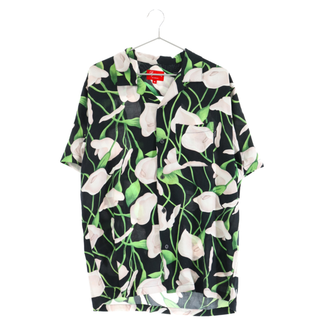 SUPREME シュプリーム 18ss LILY RAYON SHIRT リリーレーヨン半袖シャツ アロハ ブラック/グリーン