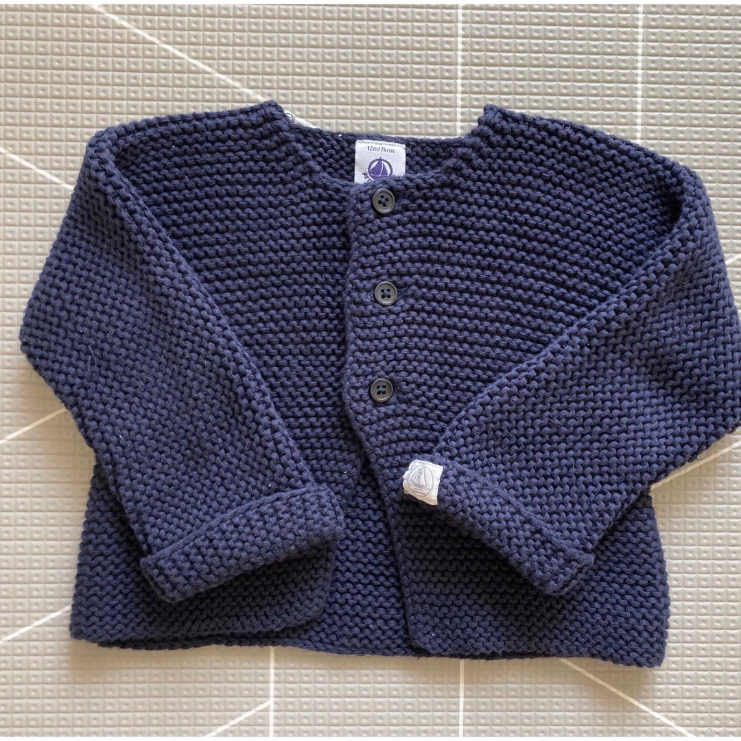 新品！PETIT BATEAU プチバトー  足付きロンパース カーディガン