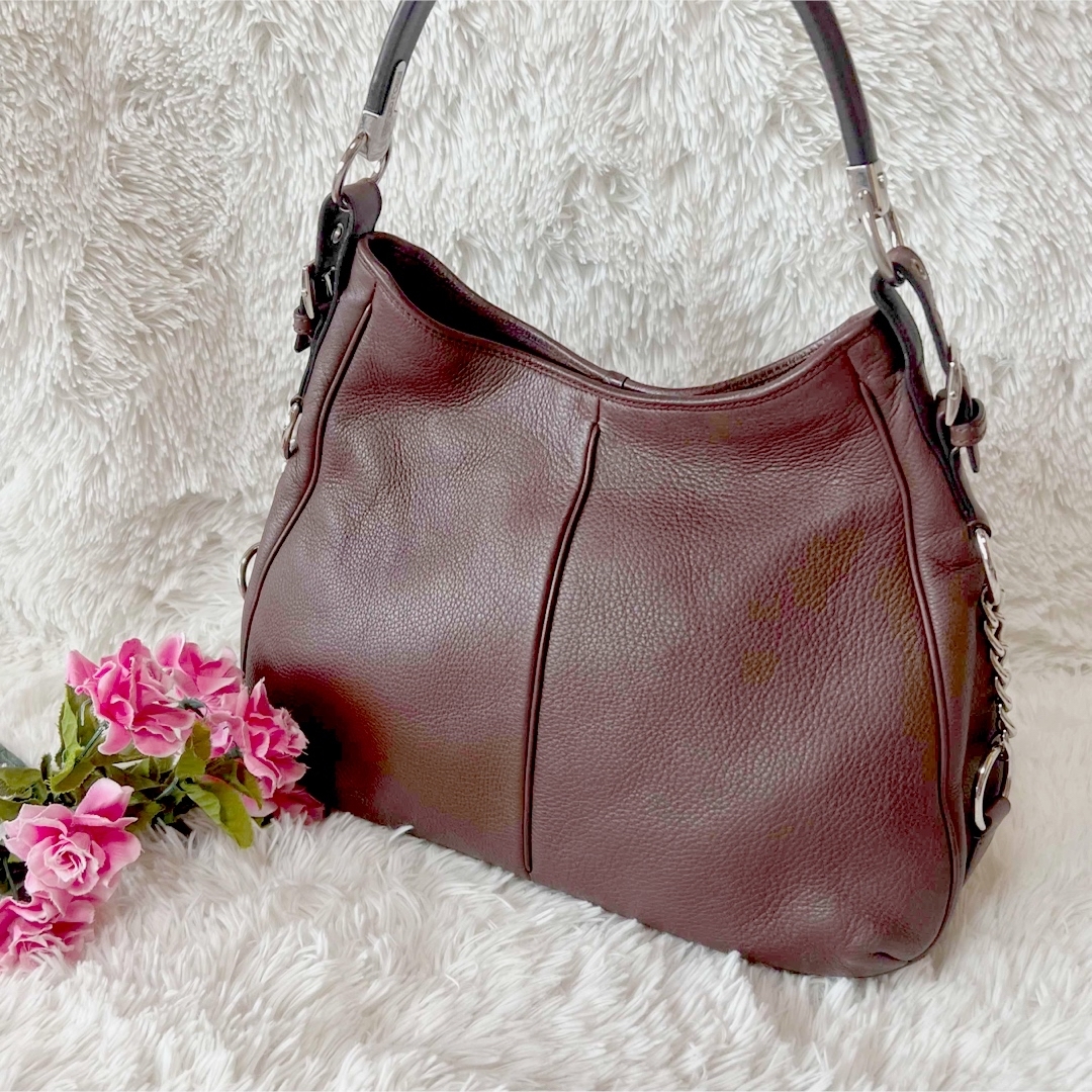 Sergio Rossi - 【美品】セルジオロッシ 定価10万円 バッグ 木 ウッド