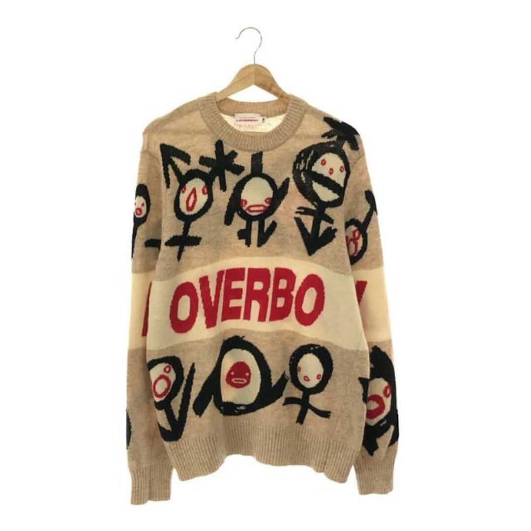 Charles Jeffrey Loverboy / チャールズ ジェフリー ラバーボーイ | クルーネック インターシャ ニット | M | ベージュ | メンズ