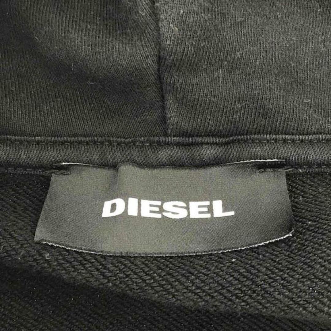 DIESEL(ディーゼル)のDIESEL / ディーゼル | ロゴプリント ジップアップ スウェットパーカー | XL | ブラック | メンズ メンズのトップス(スウェット)の商品写真