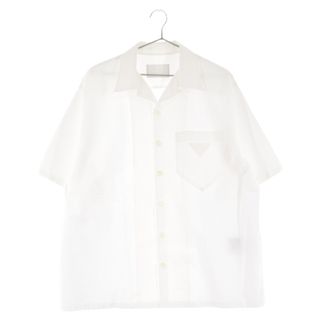 予約済み19ss PRADA 半袖オープンカラーシャツ