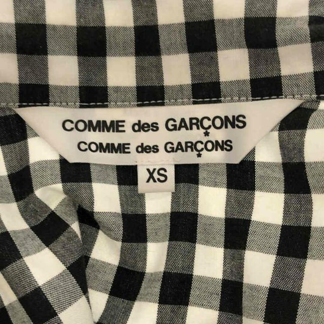 COMME des GARCONS COMME des GARCONS / コムコム | 2010AW | ギンガムチェック 丸襟シャツ | XS |  ホワイト / ブラック | レディース