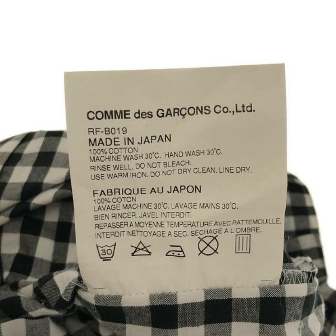 COMME des GARCONS COMME des GARCONS / コムコム | 2010AW | ギンガムチェック 丸襟シャツ | XS | ホワイト / ブラック | レディース