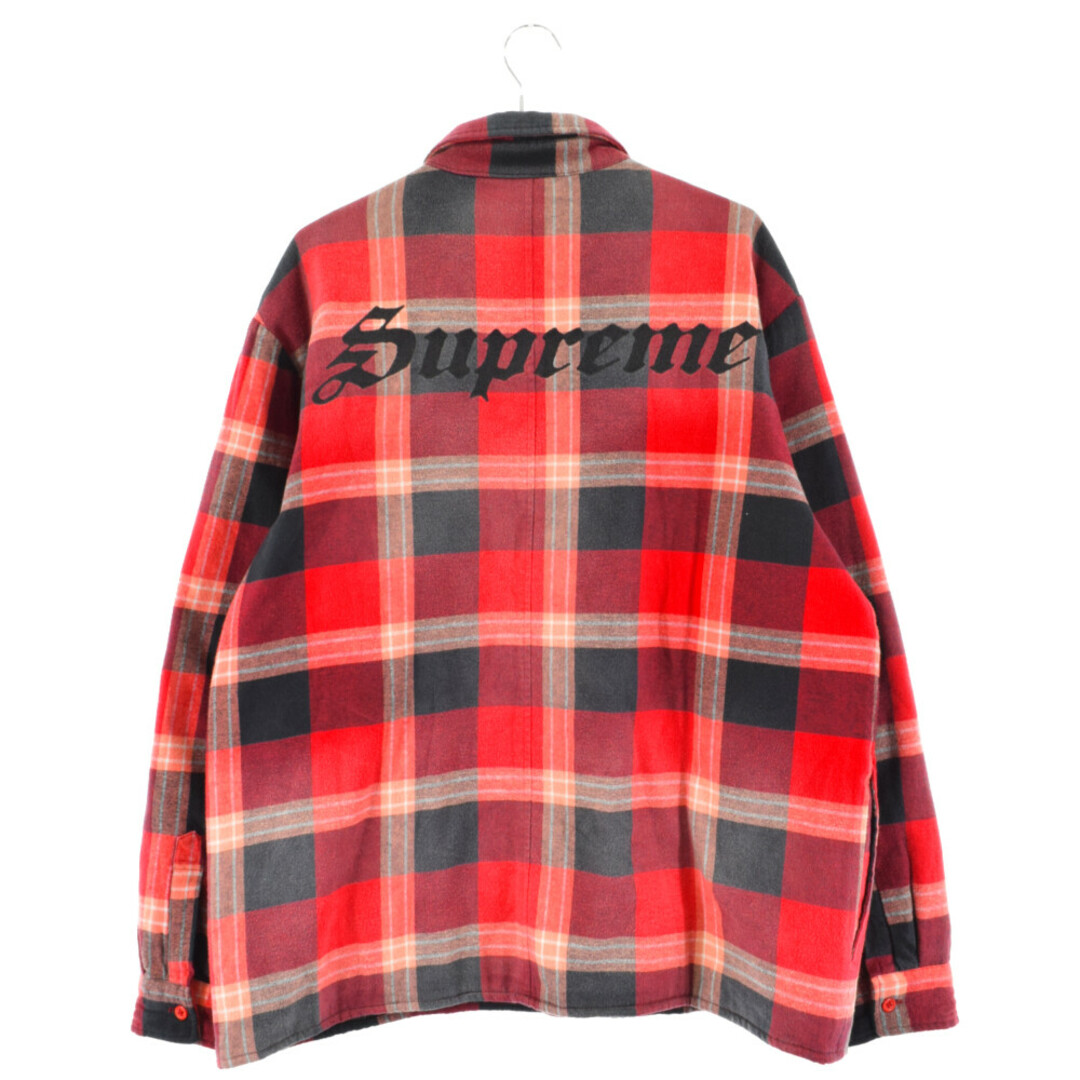 Supreme Quilted Flannel shirt Red L