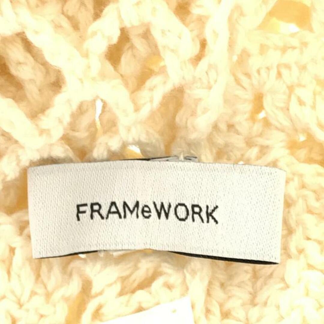 FRAMeWORK(フレームワーク)の【美品】  Framework / フレームワーク | 2022AW | クロシェシャツジャケット | F | ホワイト | レディース レディースのトップス(カーディガン)の商品写真