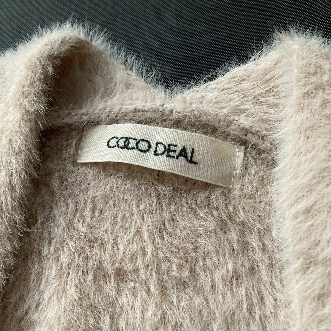 COCO DEAL - COCO DEAL ショートフェザーニットカーディガン COCO DEAL - COCO DEAL ショートフェザーニットカーディガン