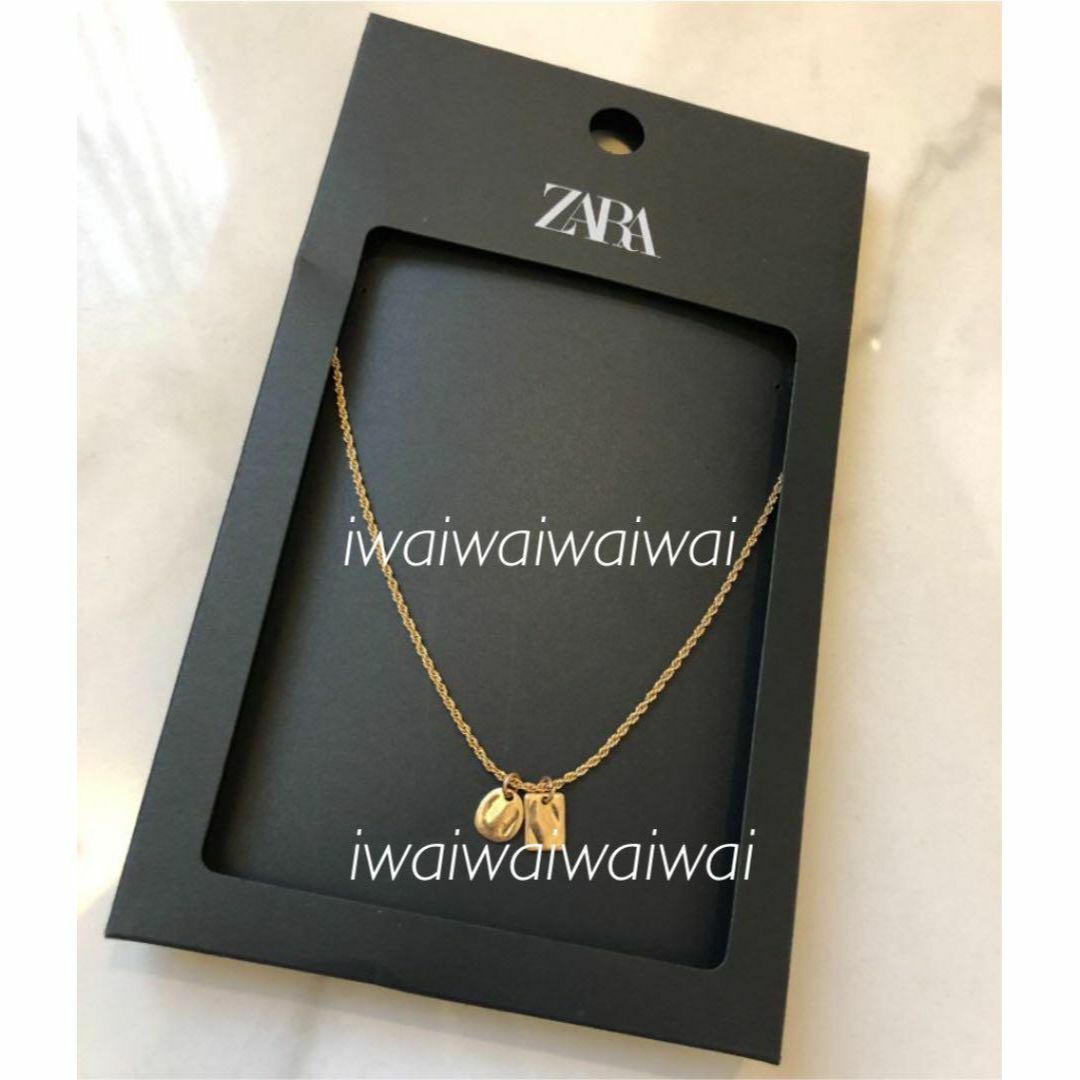 ZARA(ザラ)の新品 ZARA メダリオン メタルチェーン ネックレス レディースのアクセサリー(ネックレス)の商品写真