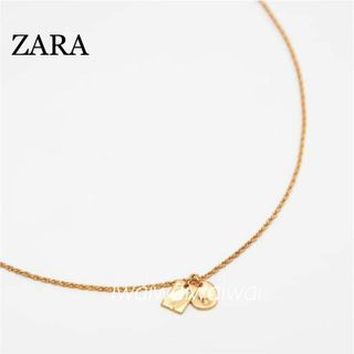 ザラ(ZARA)の新品 ZARA メダリオン メタルチェーン ネックレス(ネックレス)