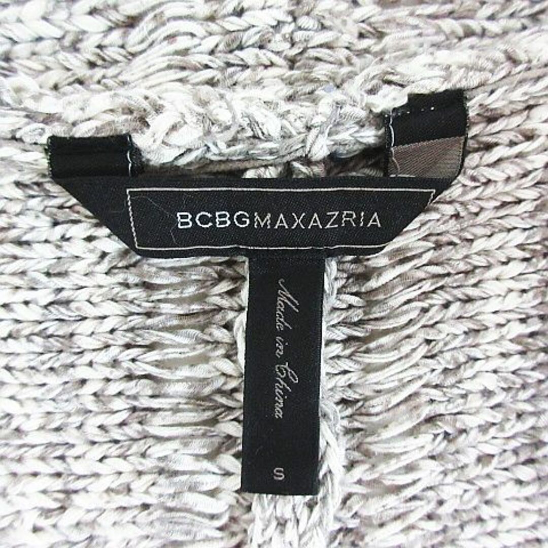 BCBGMAXAZRIA(ビーシービージーマックスアズリア)のビーシービージーマックスアズリア ニット カーディガン 長袖 前開き S グレー レディースのトップス(カーディガン)の商品写真