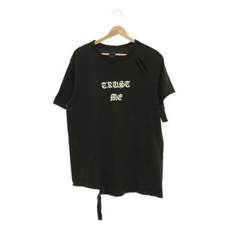 NUMBER NINE / ナンバーナイン​ | 04SAW GIVE期 TRUST ME 反戦メッセージ ダメージ加工 プリントTシャツ | 4 | ブラウン | メンズ(Tシャツ/カットソー(半袖/袖なし))