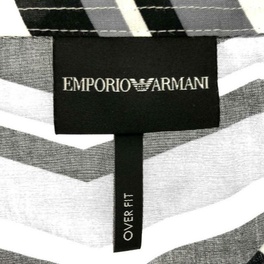 Emporio Armani(エンポリオアルマーニ)のEMPORIO ARMANI / エンポリオアルマーニ | OVER FIT ジオメトリック プリント 半袖シャツ | XL | グレー | メンズ メンズのトップス(Tシャツ/カットソー(半袖/袖なし))の商品写真