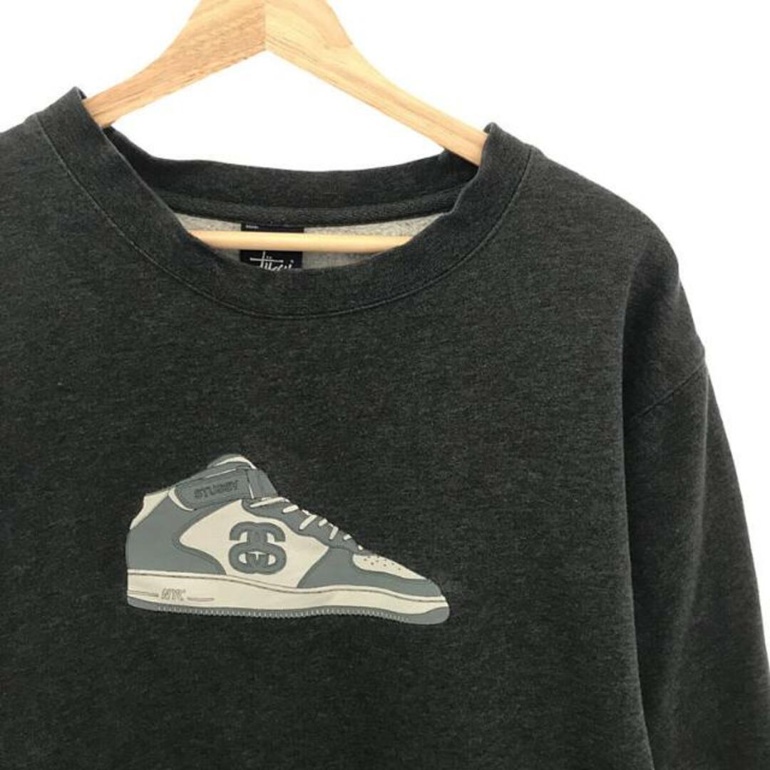 【レア】old stussy 90s紺タグ　ヴィンテージスウェット　霜降りグレー