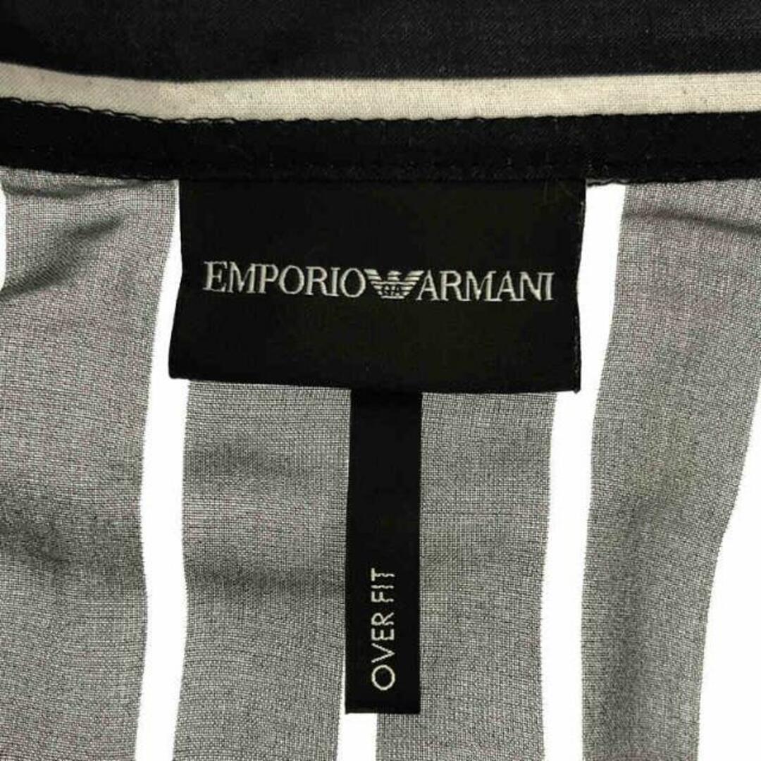 Emporio Armani(エンポリオアルマーニ)のEMPORIO ARMANI / エンポリオアルマーニ | OVER FIT 総柄プリント 半袖シャツ | L | ブラック | メンズ メンズのトップス(Tシャツ/カットソー(半袖/袖なし))の商品写真