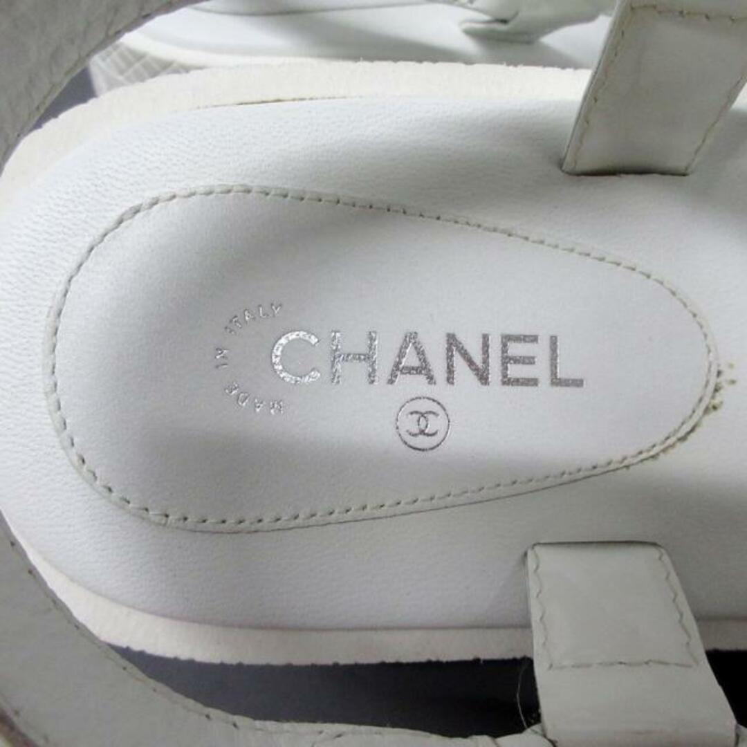 CHANEL シャネル サンダル 白