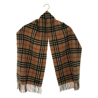 バーバリー(BURBERRY)のBurberry / バーバリー | ノバチェック カシミヤ マフラー | ベージュ | レディース(マフラー/ショール)