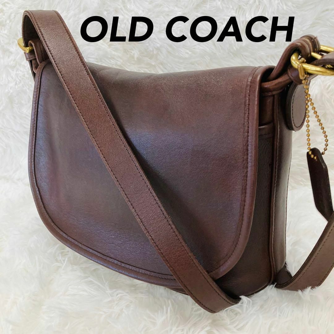 レディース美品✨COACH オールドコーチ ショルダーバッグ ダークブラウン