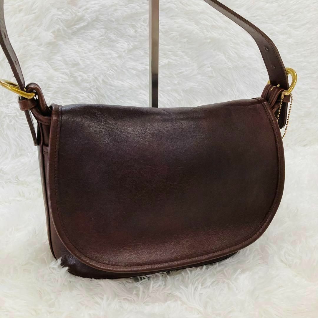 COACH - 美品✨COACH オールドコーチ ショルダーバッグ ダークブラウン