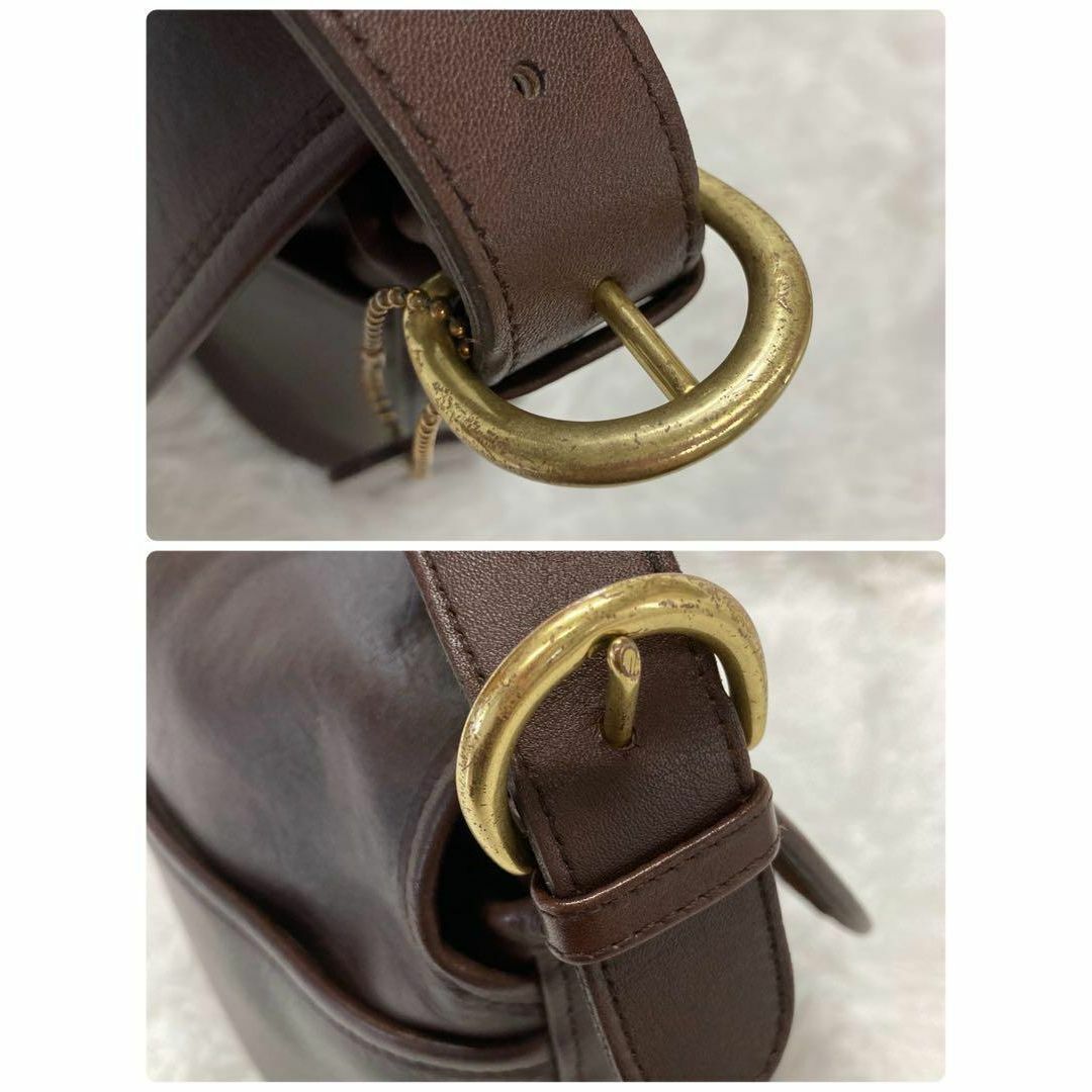 COACH - 美品✨COACH オールドコーチ ショルダーバッグ ダークブラウン