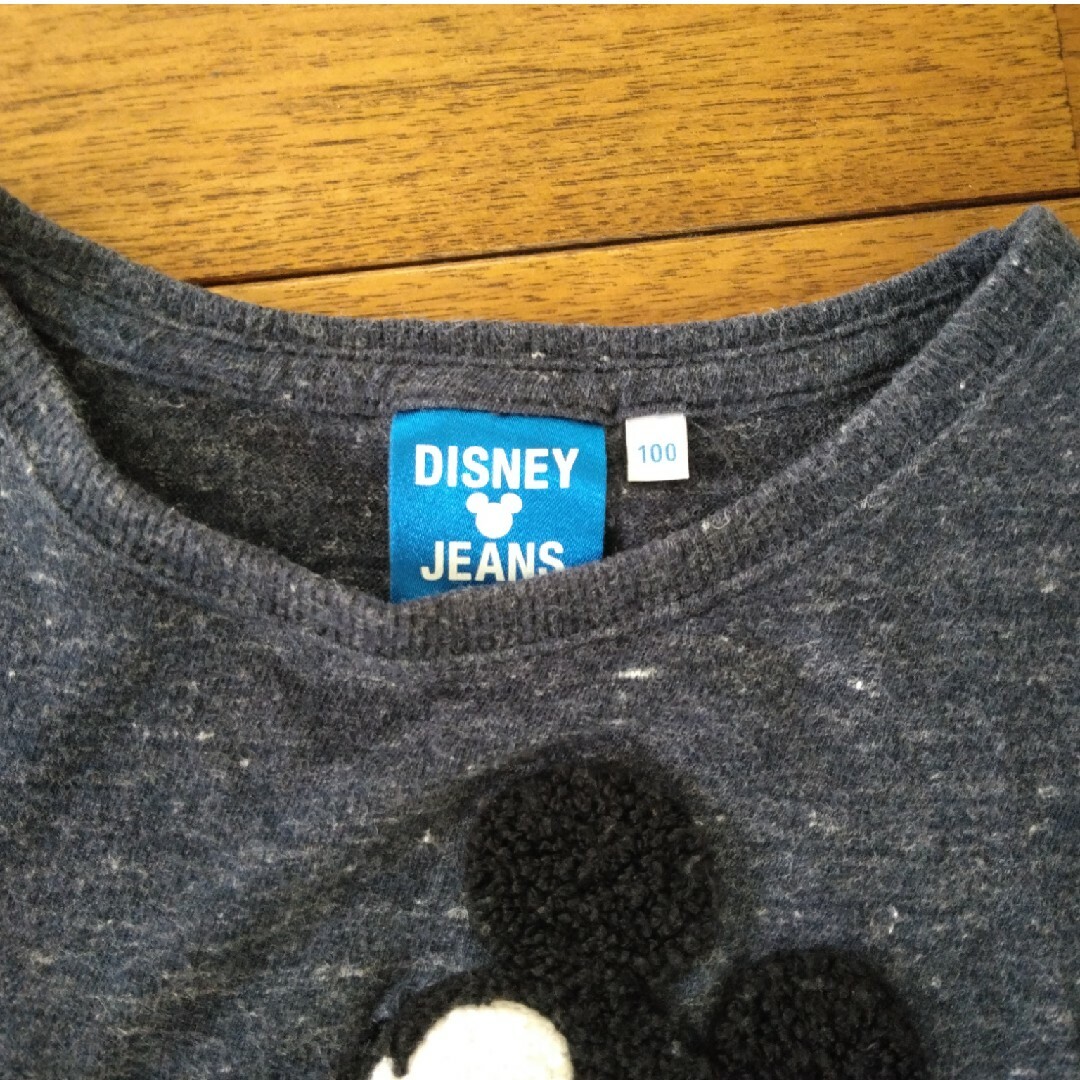 Disney(ディズニー)のミッキー　ロンT　100cm キッズ/ベビー/マタニティのキッズ服男の子用(90cm~)(Tシャツ/カットソー)の商品写真