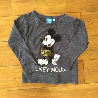 ディズニー(Disney)のミッキー　ロンT　100cm(Tシャツ/カットソー)