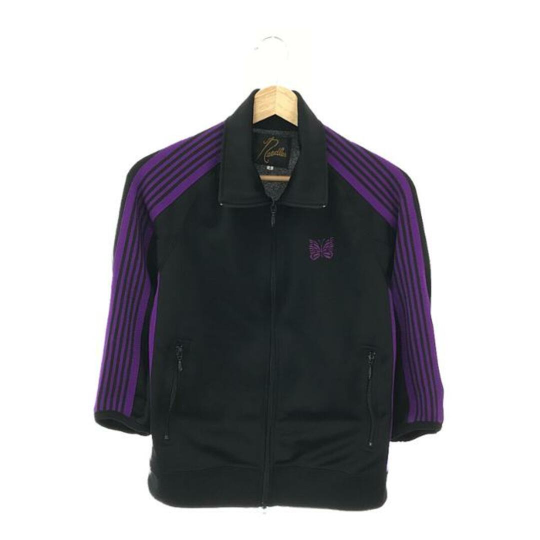 トラックジャケット　L ブラック　パープル　black purple 2