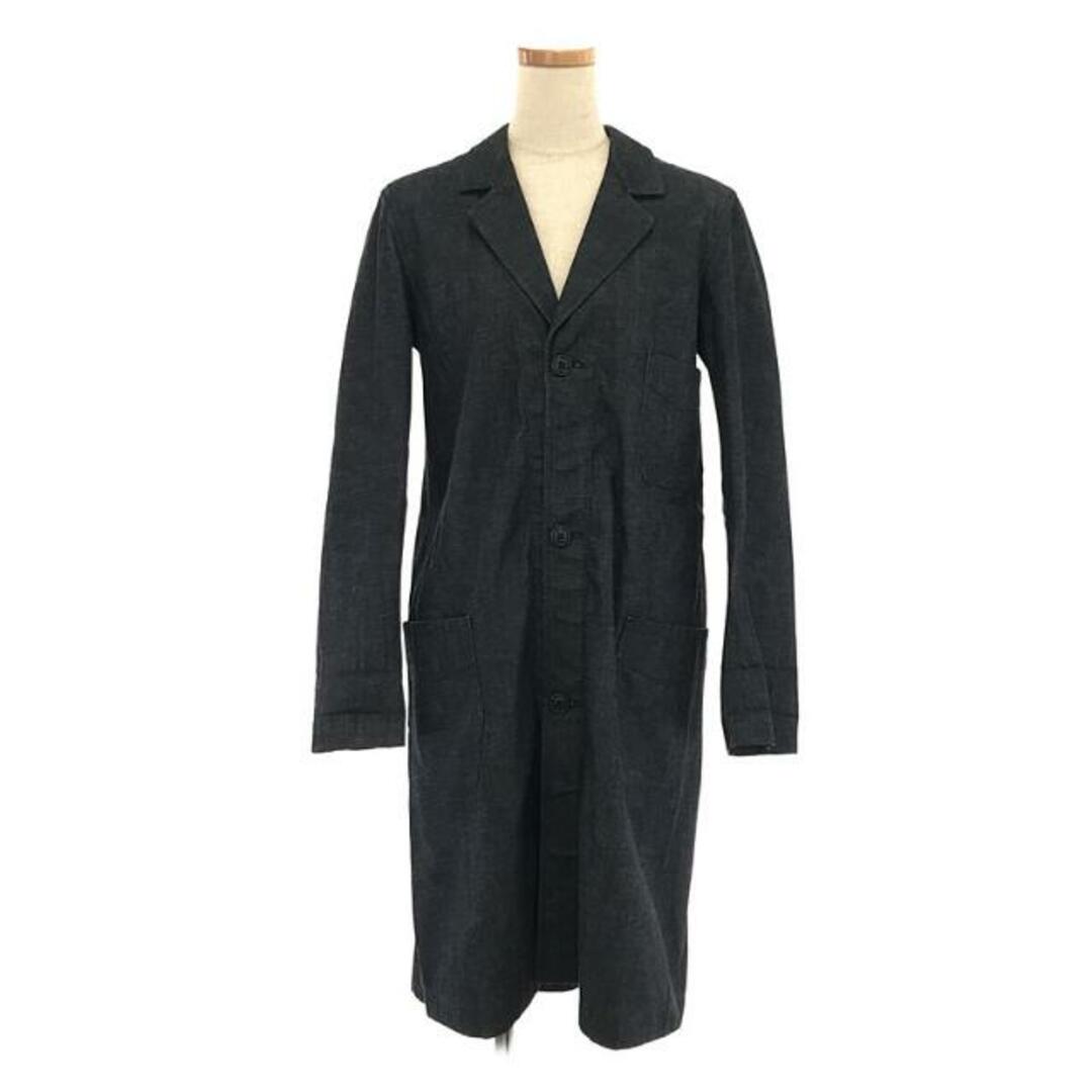 COMME des GARCONS COMME des GARCONS / コムコム | 2012AW | バックプリーツ デニム チェスターコート | XS | インディゴ | レディース