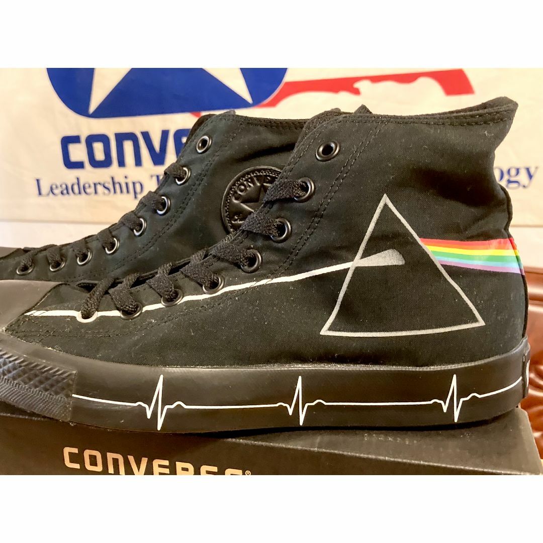 CONVERSE(コンバース)の★希少レア!コンバース オールスター ピンクフロイド 黒 ハイカット 238★ メンズの靴/シューズ(スニーカー)の商品写真