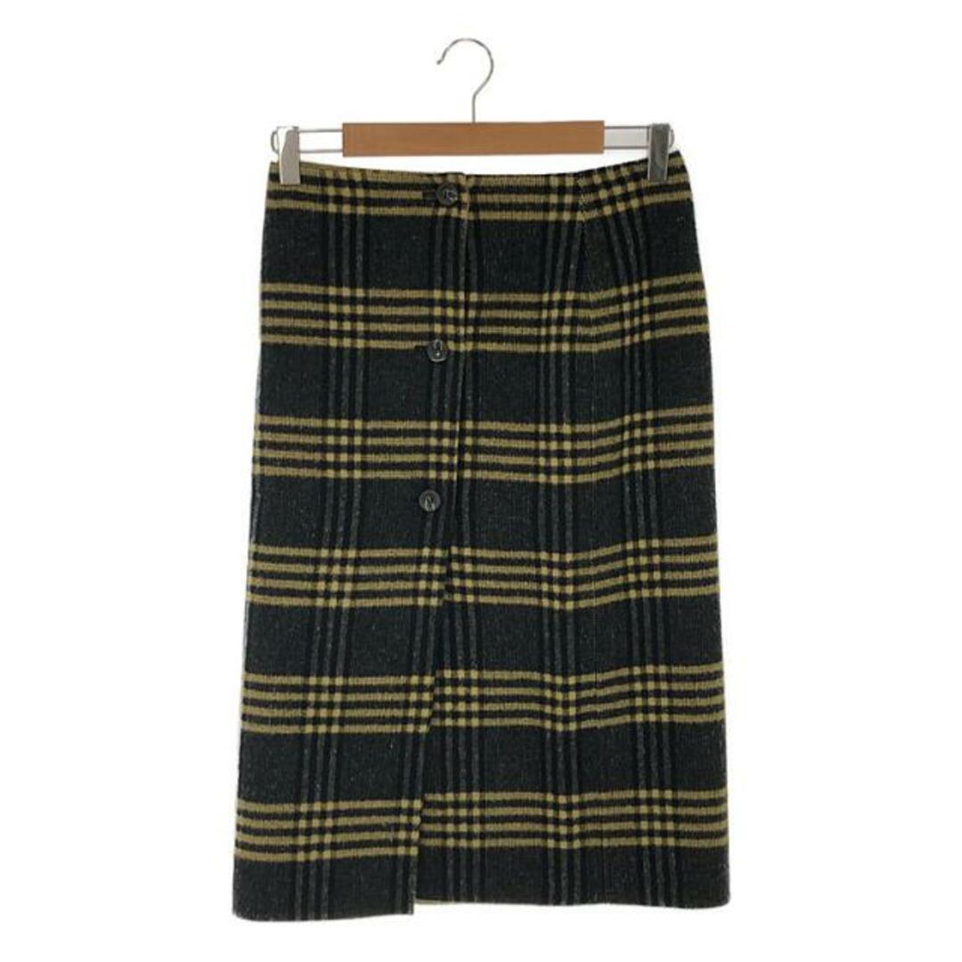IENA(イエナ)のIENA / イエナ | Wフェイスリバーシブル ミッドカーフスカート | 36 | ブラック / イエロー | レディース レディースのスカート(ロングスカート)の商品写真
